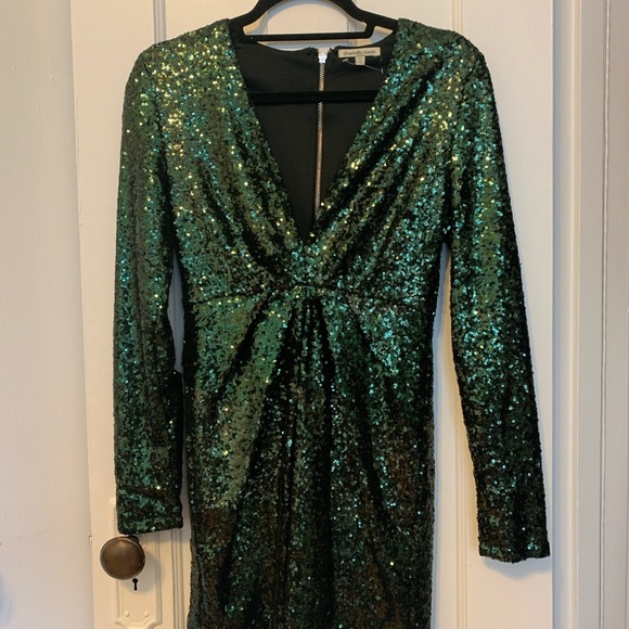 Emerald green sparkle dress - Picture 1 of 3